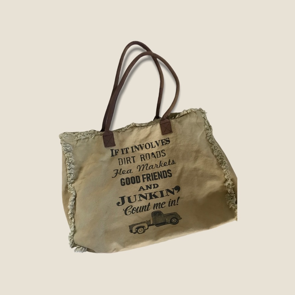 Vintage Addiction XL canvas bag.